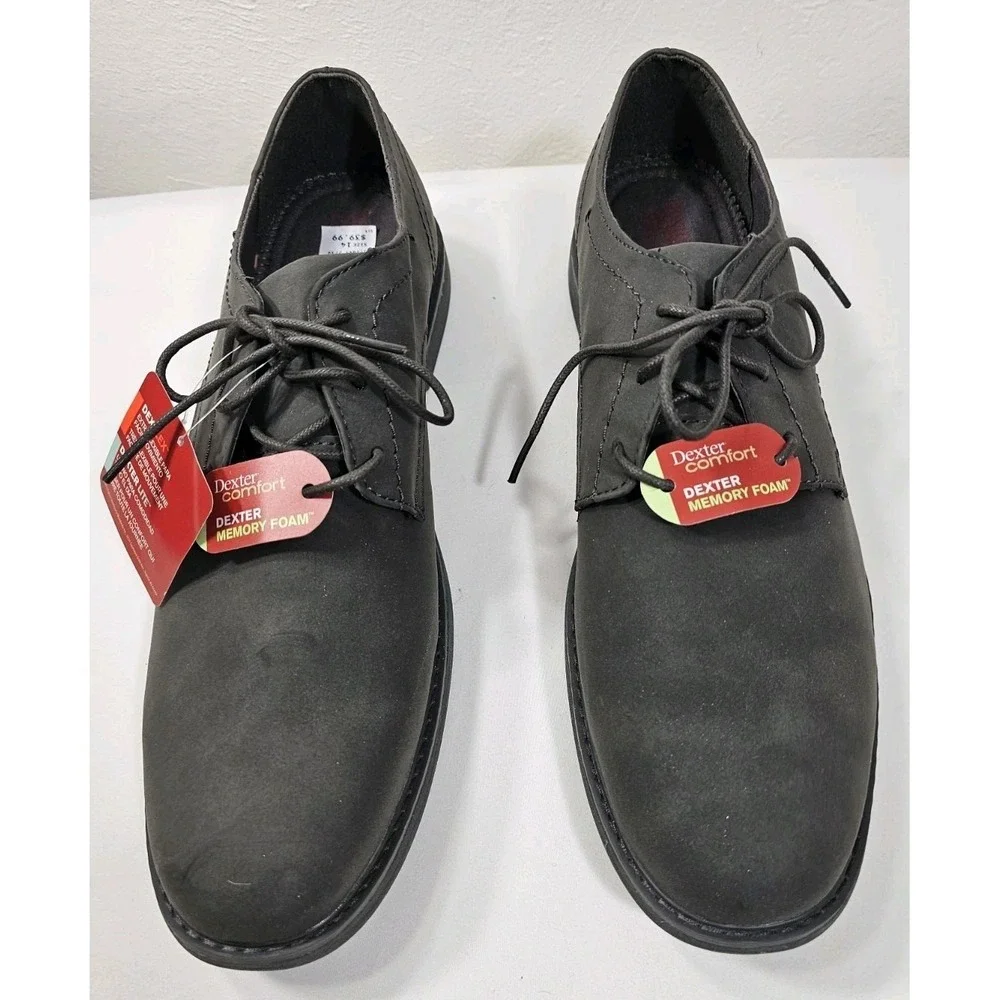 Dexter Comfort Memory Foam Shoes Mens Size 14 Grey Dextech Chad Business Oxford‎